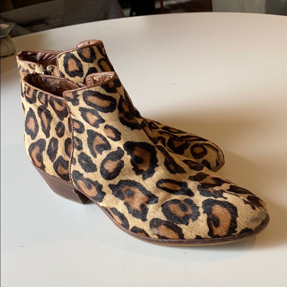 Sam Edelman leopard boots